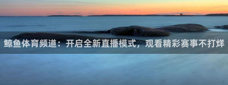 风暴娱乐链接：鲸鱼体育频道：开启全新直播模式，观看精彩赛事不打烊